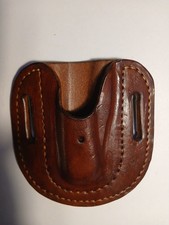 Handcrafted Leather Knife Sheath For 4" Folding Knife Made In USA