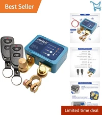 12V Remote Battery Disconnect Switch Car Boat RV Anti Theft Smart Voltage Con...