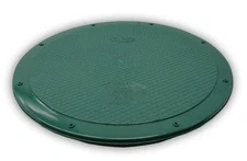 Polylok 3008-West 24" Flat Septic Cover for Polylok Risers and Corrugated Pipe