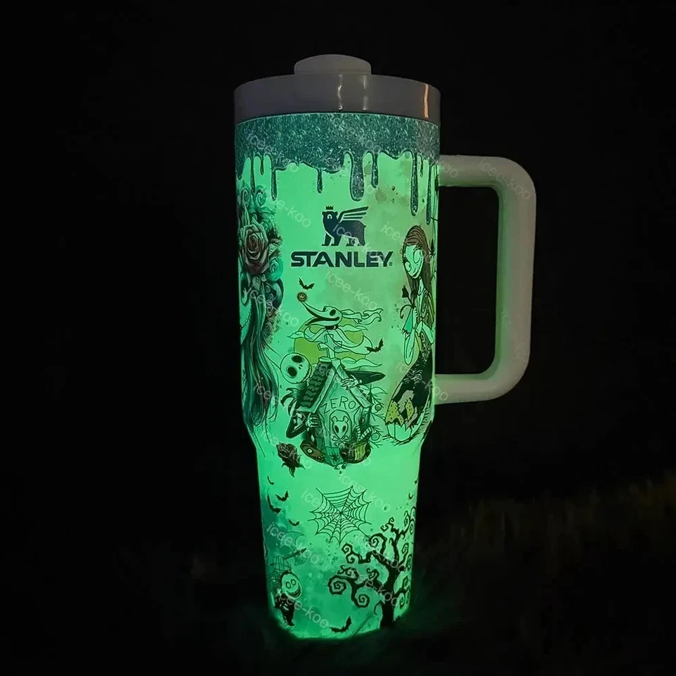 Stanley Nightmare Before Christmas 40oz Stainless Steel Glow In The Dark Tumbler - Image 2 of 4