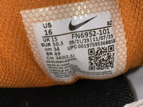 NIKE AIR MAX 1 MONARCH BLACK FN6952-101 CASUAL ATHLETIC SNEAKERS SIZE 16 NEW - Picture 7 of 7