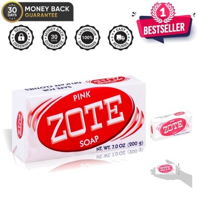 Versatile 7oz Pink Laundry Soap Bar - Eco-Friendly for Clothes & Fishing Needs