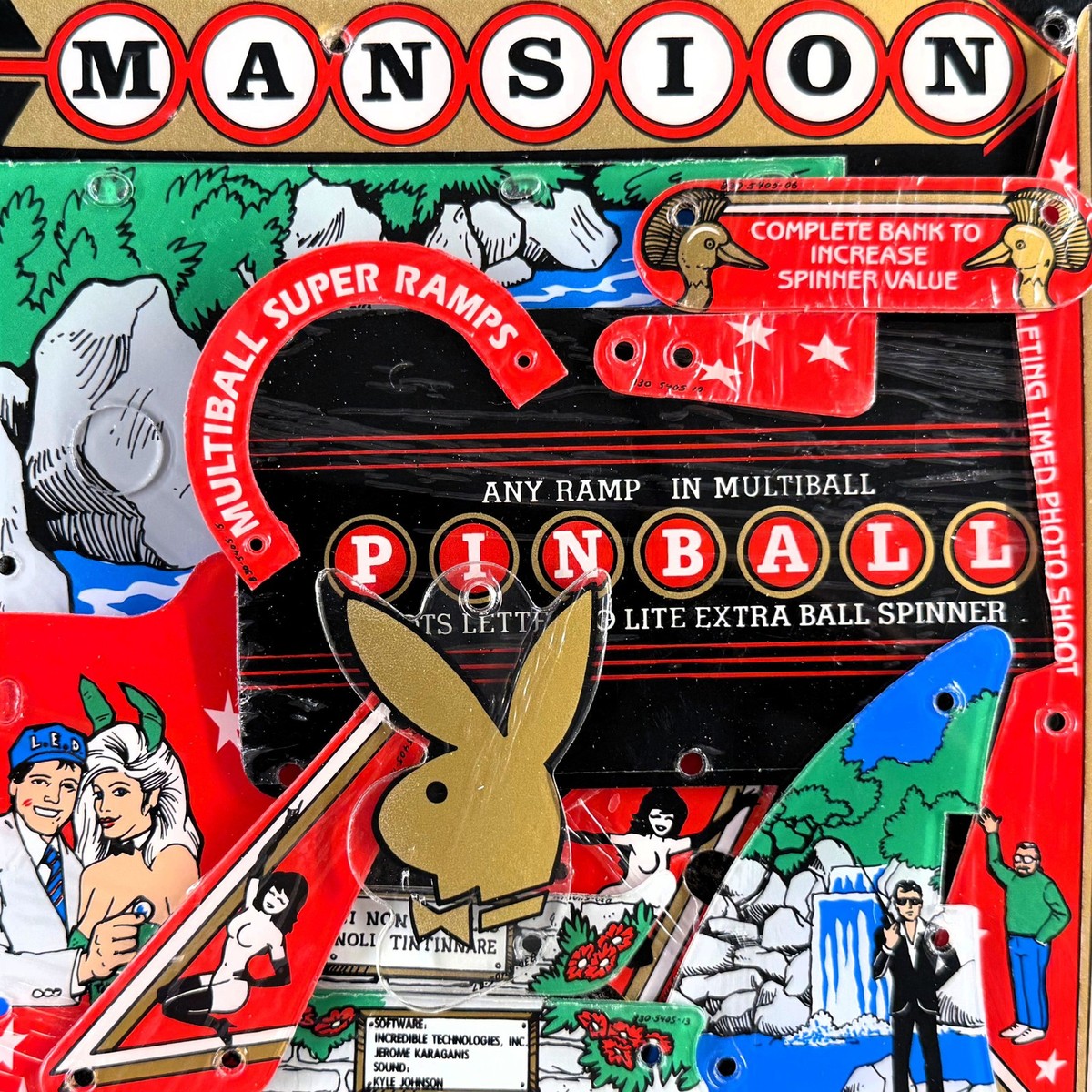 Data East Playboy 35th Anniversary Pinball Machine Playfield