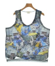 Comme Des Garcons Casual Shirt L Black X Blue Yellow, Etc. All Over Patt