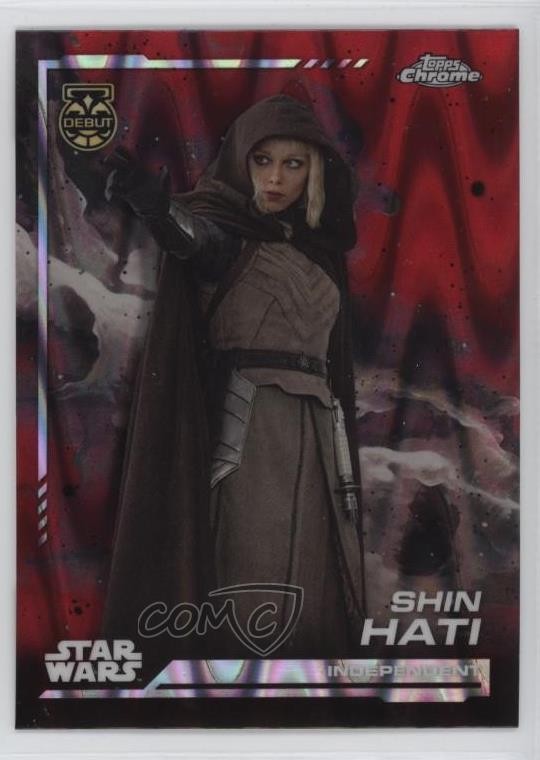 2024 Topps Chrome Star Wars Blaster Red RayWave Refractor Shin Hati #6 1n3b