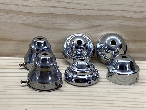 CHROME SHADE HOLDER Light Lamp Part MIXED LOT 6 Pendant Lighting Hanging