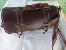 Nostalgie Handtasche echt Leder braun