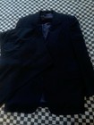 Jones Of New York Designer Men Suit Sz. 44L Black With Gray Stripes — photo 9