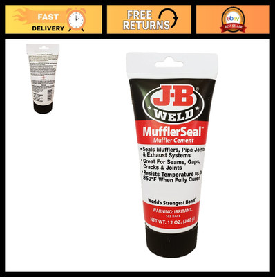 High-Performance Muffler Sealant - 12 oz. Tube, Exhaust Repair Cement, Durable &