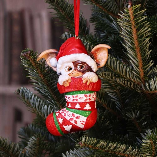 Nemesis Now Gremlins Gizmo in Stocking Hanging Festive Decorative Ornament - Picture 7 of 7
