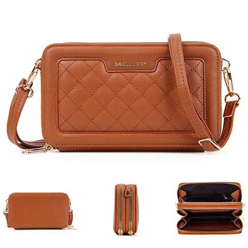 Crossbody Wallet Phone Pocket for Women Cash Coin Credit Card Purse Handbag - Picture 21 of 26