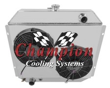 Ar 2 Row 1 Tubes Radiator12 Fansshroud For 1968 - 1979 Ford Truck V8 Engine