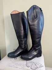 Donatello Tredstep The Renaissance Collection Black Leather Riding Boot 7.5 38