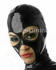 Rubber Unisex Headgear Gummi for Club Wear Unique Catsuit 0.4mm Sexy Latex Hood