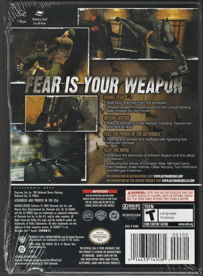 Batman Begins NGC, (Brand New Factory Sealed US Version) - Image 2 of 2