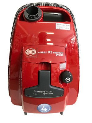 SEBO Airbelt K3 890 RD Bodenstaubsauger NUR GRUNDGERÄT 2 Jahren Garantie 