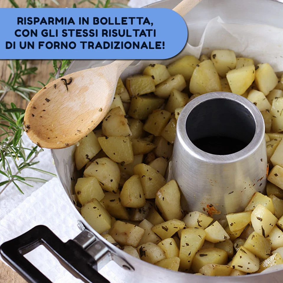 Pentola Fornetto Versilia per Fornello Stampo Tortiera Rustico Ciambella Forno - Immagine 4 di 4