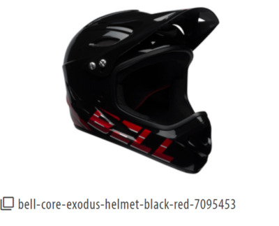 bell kids' exodus full face bike helmet Bell Core Exodus Pharoah Youth Full Face Bicycle Helmet Black Red 50 off  for sale online