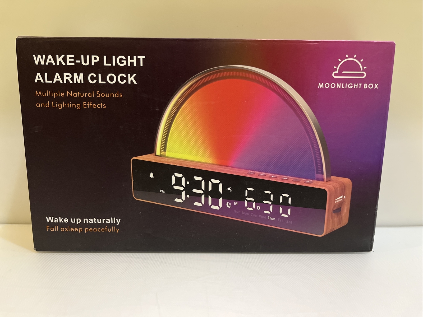 Sunrise Alarm Clock -Wake up Light w/ Sunrise & sounds LED Digital Alarm -NEW