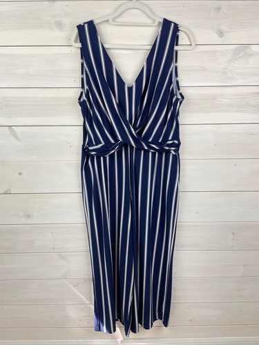 Candies Womens Blue White Stripe 