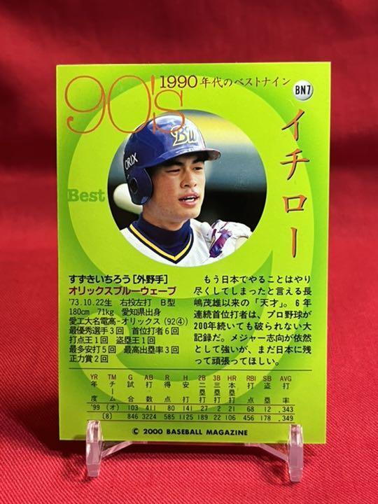 ICHIRO SUZUKI BBM 2000 baseball Orix Blue Wave No.51 one-of