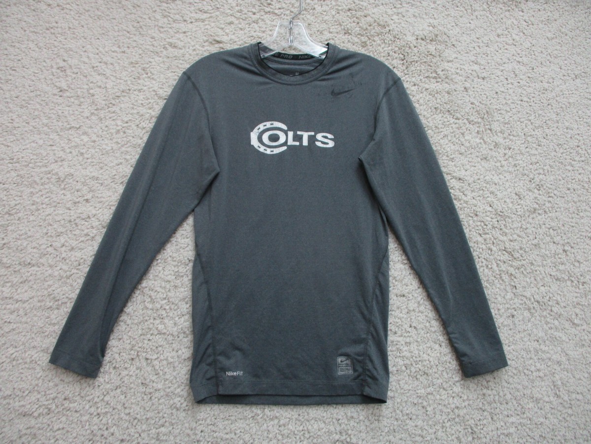 Nike Indianapolis Colts Compression Shirt Medium Adult Gray 