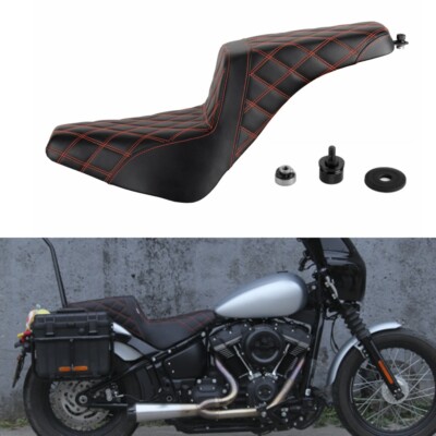 2-Up Gel Pad Seat For Harley Softail Slim FLSL Standard FXST Street Bob 2018-24