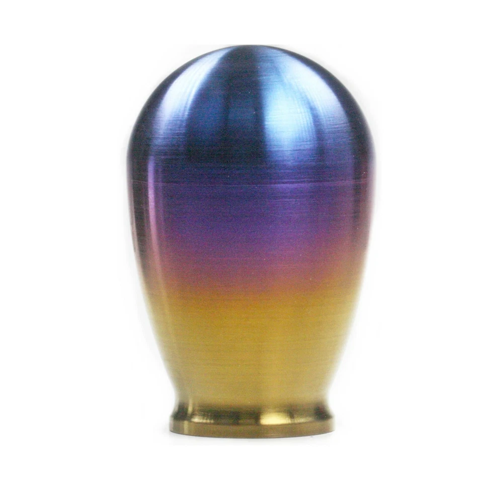 SSCO BURNT TITANIUM SILVER CR 280 GRAMS SHIFT KNOB SHIFTER WEIGHTED TEAR DROP - Image 3 of 4