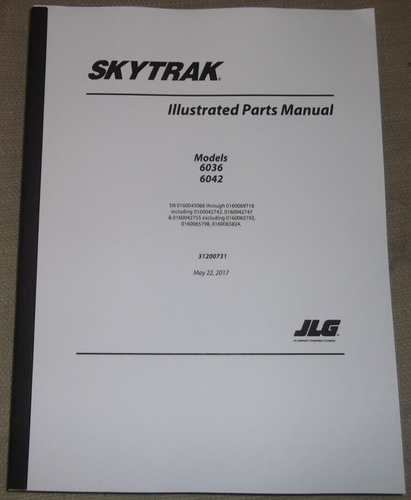 SKYTRAK 6036 6042 TELEHANDLER FORKLIFT PARTS MANUAL BOOK - 第 1/6 張圖片