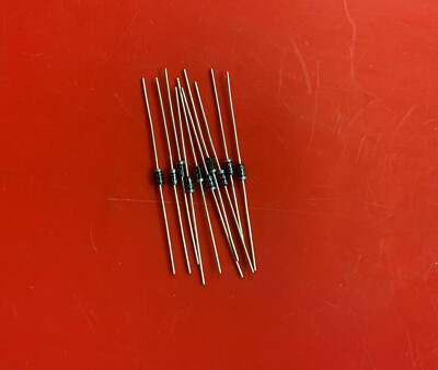 10x 1N4002 GENERAL INSTRUMENTS DIODE GEN PURP 100V 1A DO41 IN4002 