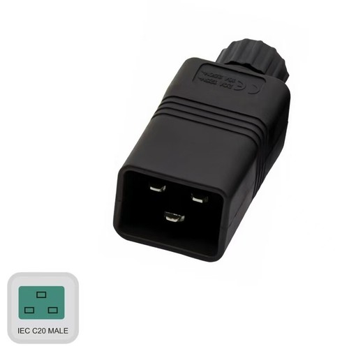 IEC 320 C20 Male Rewirable DIY Power Plug Adapter,EN60320 C20 16A 250V 20A/125V - 第 2/10 張圖片