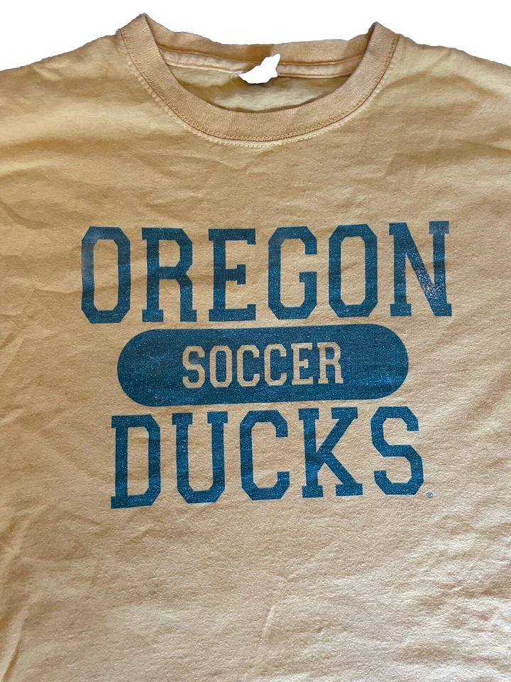 Oregon Ducks Soccer Shirt Yellow Women’s Small - Image 2 of 3