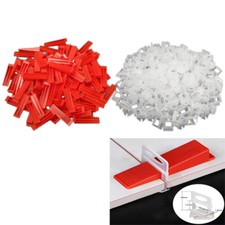 Image of 100PCS Tile Leveling System Levelling Clips, Wedges For Wall Floor Tile Spacer