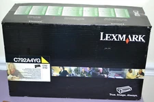 Genuine Lexmark C792A4YG Yellow Return Program Print Toner Cartridge--New Sealed