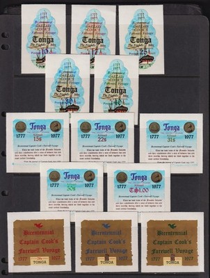 Tonga - 1977 Capt. Cook sets, complete, MNH, cat. $ 81.95