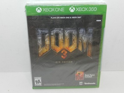 Doom 3 BFG Edition Microsoft Xbox One Xbox 360 Brand NEW Factory Sealed + Poster