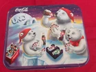 1998 Coca-cola Brand Polar Bears Special Edition Uno Card Game In Tin Vintage.