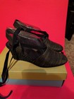 NEW Life Stride Black Rattan Espadrille Wedge Heel Sandal Ankle Strap Size 9 — photo 2