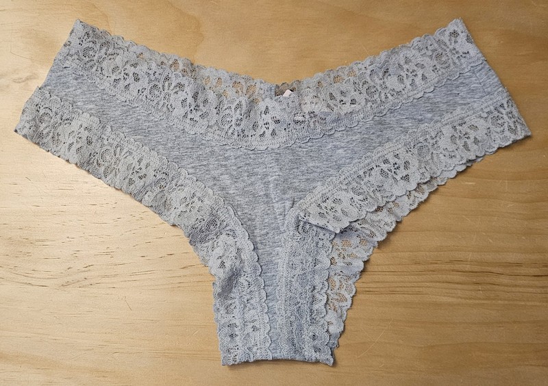 Size Medium Cheeky Victoria's Secret Lace Gray New With Tags