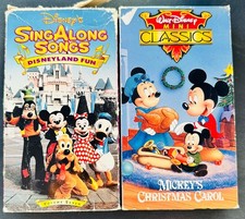 Disney Singalong Songs Mickeys Christmas Carol VHS