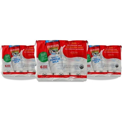 Horizon Organic Aseptic 1% Lowfat Milk 8 Fl Oz Boxes 3 Pack