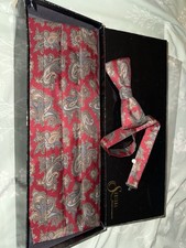 Vintage Cummerbund Bowtie 1980s 1990s Santana Formal Accessories Prom Wedding