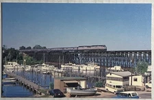 Vintage Amtrak Postcard The Silver Star Train No. 81 Crossing Neabsco Creek VA