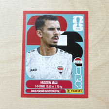 Panini FIFA World Cup 2026 Hussein Ali Iraq  Sticker IRQ4Red Parallel
