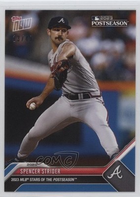 2023 Topps Now MLB Stars of the Postseason Blue /49 Spencer Strider #PS-7 h6c