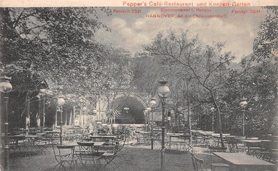 870692) AK Pepper´s Cafe Restaurant und Konzert Garten Hannover 