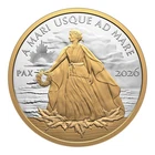 2026 Canada $1 PAX Lady Peace Dollar - 1 oz Fine Silver Coin with Selective Gold