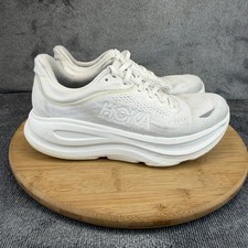 Hoka One One Bondi Shoes Womens Size 8 White Mesh Running Sneakers 1162014 WWH