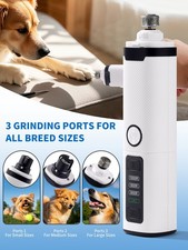 Electric Dog Nail Grinder Pet Trimmer USB Charge with nail Clipper Professional