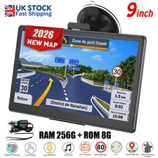 9" GPS Sat Navs for Car Truck HGV Navigation 8G UK&EU Map Free Lifetime Screen